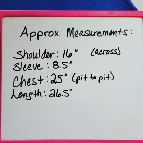 Calvin Klein Knot Front Short Sleeve V-Neck Top Blue Size 2X - Picture 11 of 11